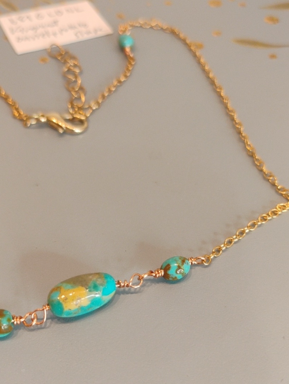 Top Grade Kingman Turquoise Necklace - Picture 6 of 11